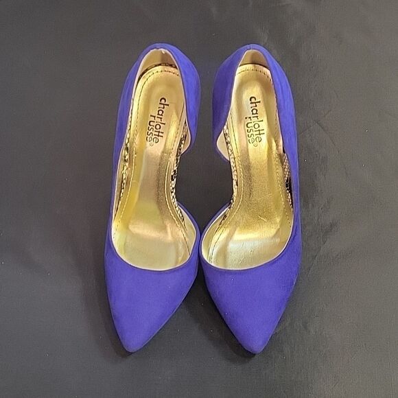 CHARLOTTE RUSSE POINTED TOE D'ORSAY HIGH HEEL STILETTOS PUMP - Picture 3 of 14